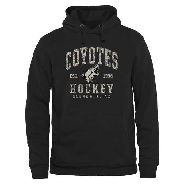 Men's Phoenix Coyotes Black Camo Stack Pullover Hoodie,We sell and wholesale Men's Phoenix Coyotes Black Camo Stack Pullover Hoodie on line form chian!